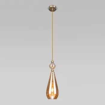 Светильник Eurosvet Подвесной Ilario 50202/1 янтарный