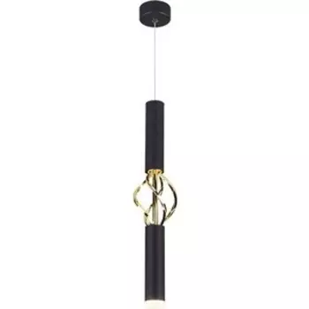 Светильник Eurosvet Подвесной светодиодный Lance 50191/1 LED черный/золото
