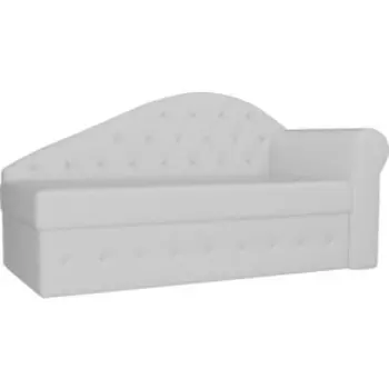 Тахта АртМебель Джулия эко кожа белый правый угол