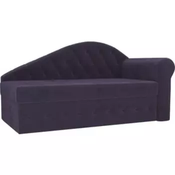 Тахта АртМебель Джулия велюр фиолетовый правый угол