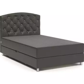 Тахта Шарм-Дизайн Премиум Люкс 160 рогожка латте и экокожа шоколад