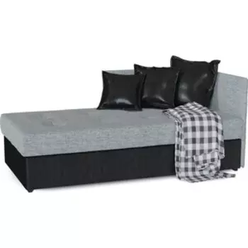 Тахта Смарт Соло грей/блэк нераскладной (А0011285030)