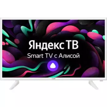 Телевизор BBK 32LEX-7290/TS2C Яндекс.ТВ белый HD READY 50Hz DVB-T2 DVB-C DVB-S2 USB WiFi Smart TV