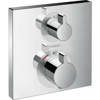 Термостат для душа Hansgrohe Ecostat Square с механизмом, хром (15712000, 01800180)