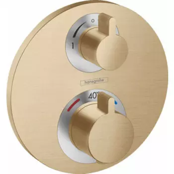 Термостат для ванны Hansgrohe Ecostat S для механизма 1800180, шлифованная бронза (15758140)