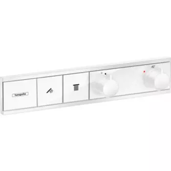 Термостат для ванны Hansgrohe RainSelect на два выхода, для механизма 15310180, белый матовый (15380700)