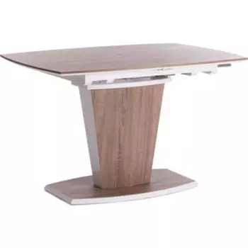 TetChair Стол Fancy мдф HPL 120/160х85х75 см дуб трюфель/белый