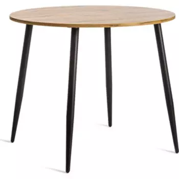 TetChair Стол Uranus лдсп/металл 90x90x77 см дуб вотан/черный