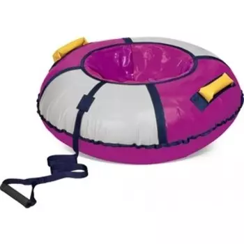 Тюбинг Nika ТБ1К-95/БС 95см Классик баклажан/серебро с автокамерой