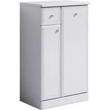 Тумба Aqwella Барселона 50x85 с корзиной, белая (Ba.03.05)