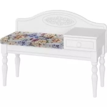 Тумба-банкетка Compass Ассоль АС-41 правый белое дерево