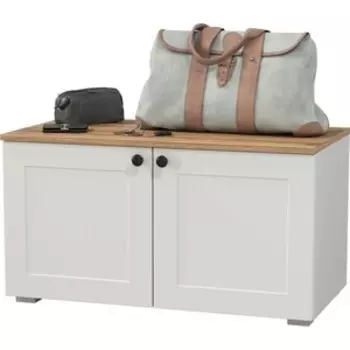 Тумба Моби Остин 13.257 цвет белый шагрень/дуб крафт золотой (1025684)