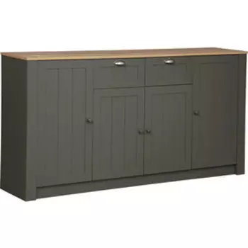 Тумба ОЛМЕКО 37.13 Прованс диамант серый/дуб каньон/профиль: Masa Decor диамант