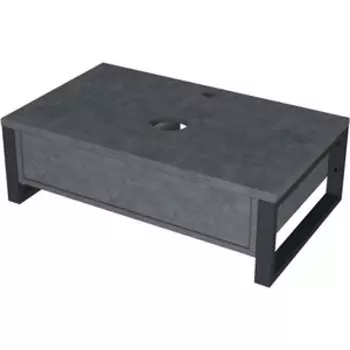 Тумба под раковину 1Marka Grunge Loft 70х48 бетон темно-серый (Ц0000015939)