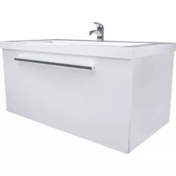 Тумба под раковину 1Marka Соната 75х48 один ящик, белая (У51040)