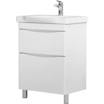 Тумба под раковину Am.Pm Like 65 два ящика, белый глянец (M80FSX0652WG)