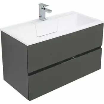 Тумба под раковину Aquanet Алвита 90 серый антрацит (240111)