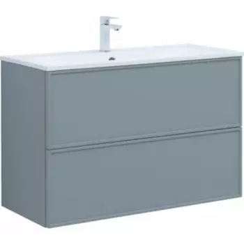 Тумба под раковину Aquanet Арт 100х45 мисти грин (313277)