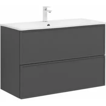 Тумба под раковину Aquanet Арт 90х45 ясень графит (329613)