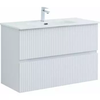 Тумба под раковину Aquanet Джейн 100х45 белая матовая (313288)