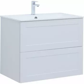 Тумба под раковину Aquanet Терра 80х50 белая матовая (313234)