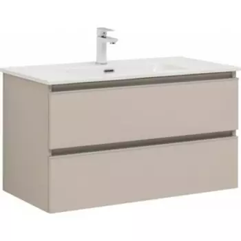 Тумба под раковину Aquanet Вега 90х45 бежевая (329586)