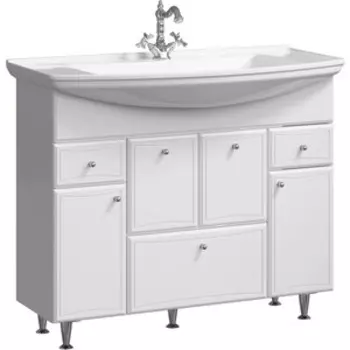 Тумба под раковину Aqwella Барселона 105x49 белая (BA0110K)