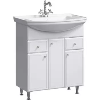 Тумба под раковину Aqwella Барселона 75x48 белая (BA0107K)