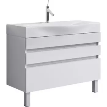 Тумба под раковину Aqwella Бергамо 100x40 белая (Ber.01.10/n/W)