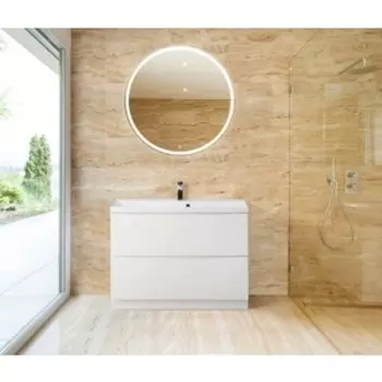 Тумба под раковину BelBagno Marino 80x80 bianco lucido (MARINO-800-2C-PIA-BL-P)