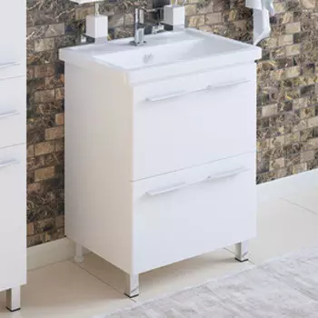 Тумба под раковину Corozo Мирэль 70 белая (SD-00000359)