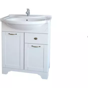 Тумба под раковину Dreja Antia 65 2 дверки, 1 ящик, капучино (99.0401)