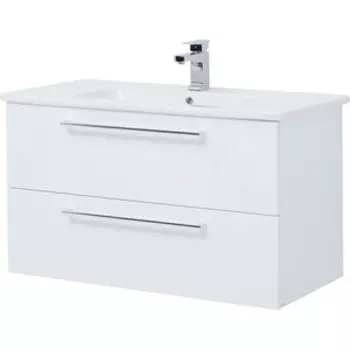 Тумба под раковину Dreja Gio 100 с ящиками, белый глянец (77.0105W)