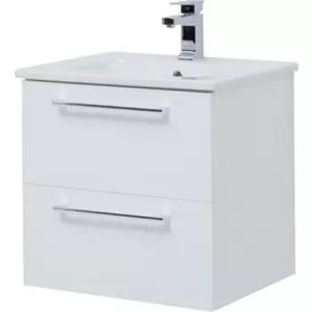 Тумба под раковину Dreja Gio 60 с ящиками, белый глянец (77.0101W)