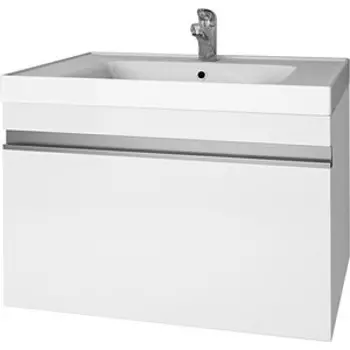 Тумба под раковину Dreja Grace 60 с ящиком, белый глянец (99.0909)