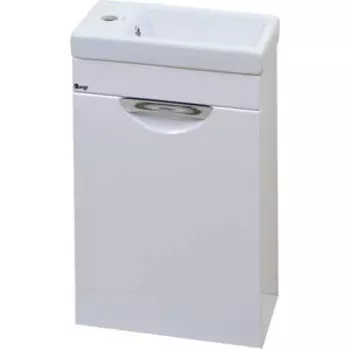 Тумба под раковину Emmy Милли 39х21 левая, белый (mon40kmbel60-l)