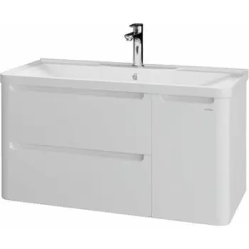 Тумба под раковину Grossman Адель 100х45 подвесная, белая (1010001)