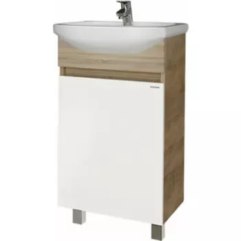 Тумба под раковину Grossman Поло 42х25 дуб сонома/белая (104501)