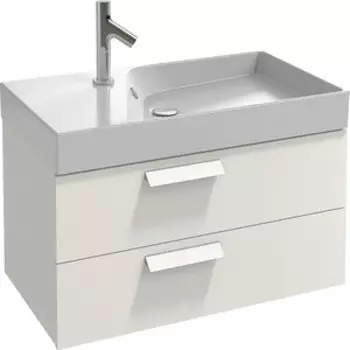 Тумба под раковину Jacob Delafon Rythmik 80 белая блестящая (EB1303-G1C)