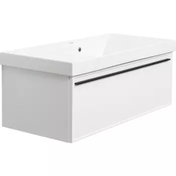 Тумба под раковину La Fenice Elba Bianco 100х47 белая (FNC-01-ELB-B-100)