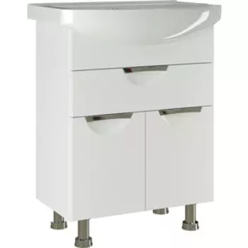 Тумба под раковину Mixline Этьен Элеганс 63х43 белая (4630099744736)