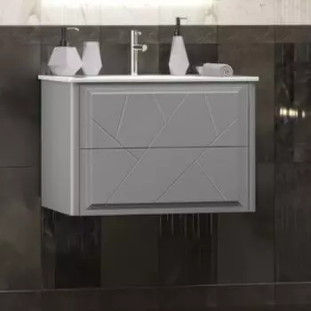 Тумба под раковину Opadiris Луиджи 70 серая матовая (00-00005953)