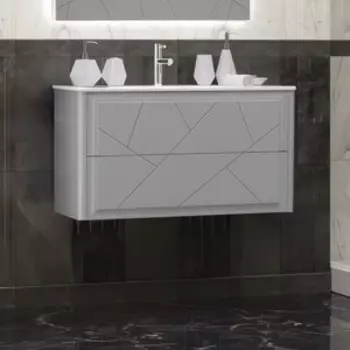 Тумба под раковину Opadiris Луиджи 90 серая матовая (00-00005940)