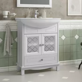 Тумба под раковину Opadiris Омега 65 белая матовая (00-00007358)