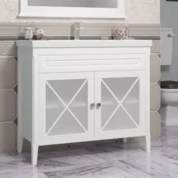 Тумба под раковину Opadiris Палермо 100 белая матовая (00-00006722)