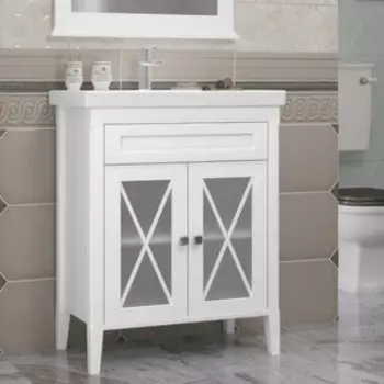 Тумба под раковину Opadiris Палермо 70 белая матовая (00-00006720)