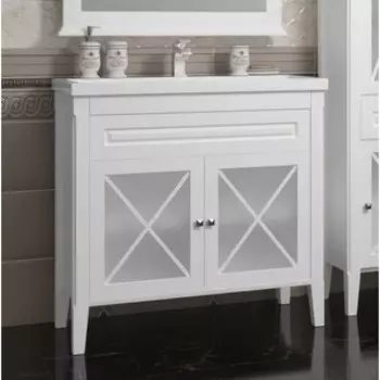 Тумба под раковину Opadiris Палермо 90 белая матовая (00-00002355)