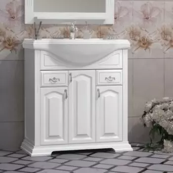 Тумба под раковину Opadiris Риспекто 80 белая матовая (00-00006024)