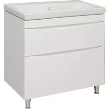 Тумба под раковину Runo Афина 76х43 напольная, белая (00-00001170)