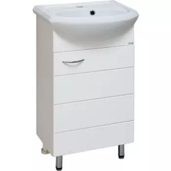 Тумба под раковину Runo Кипарис 42х25 белая (00000000880)